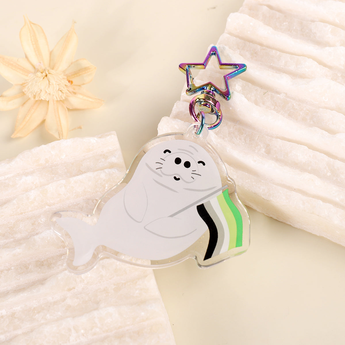 Aromanatee Aromantic Glitter Keychain