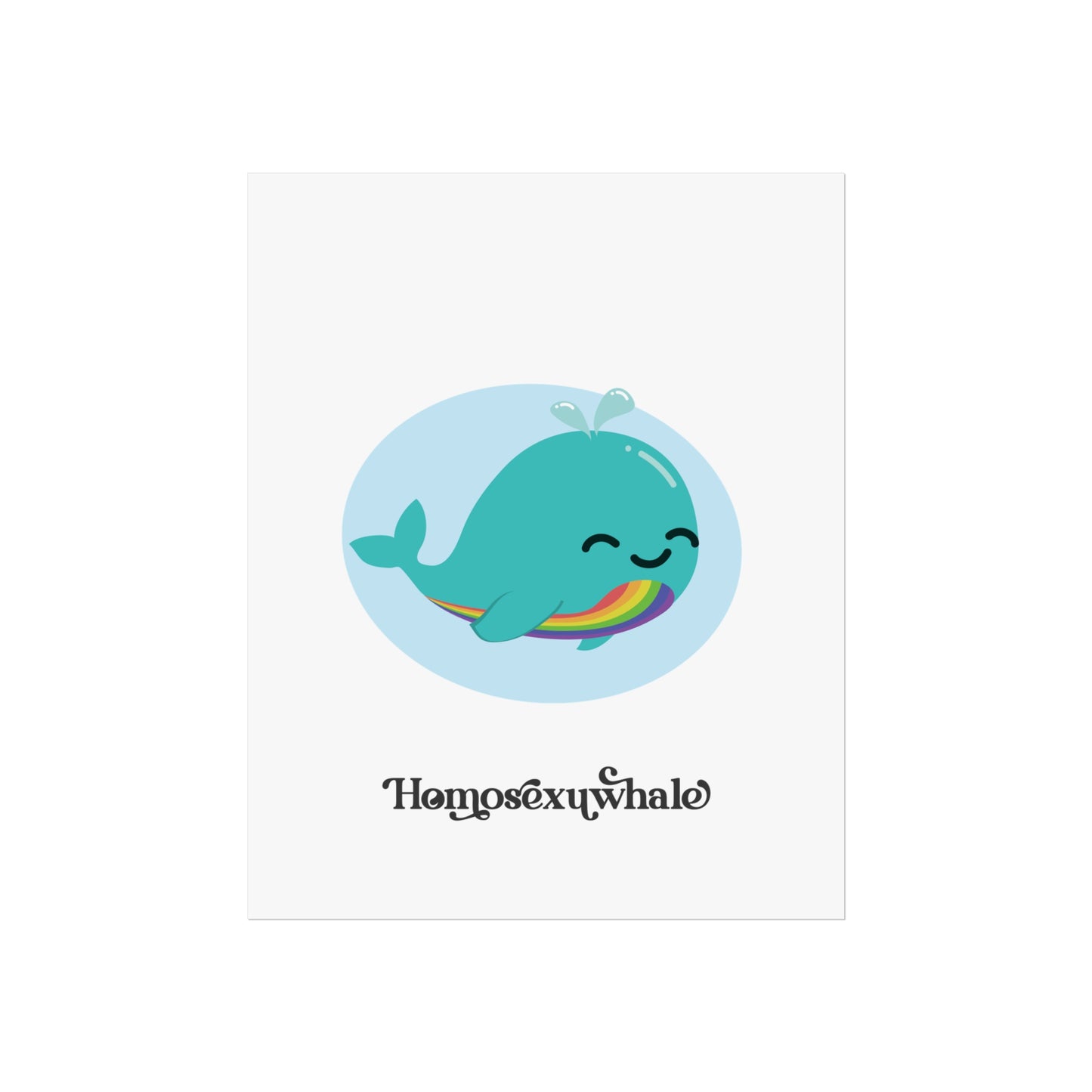 Homosexuwhale Pride Art Print