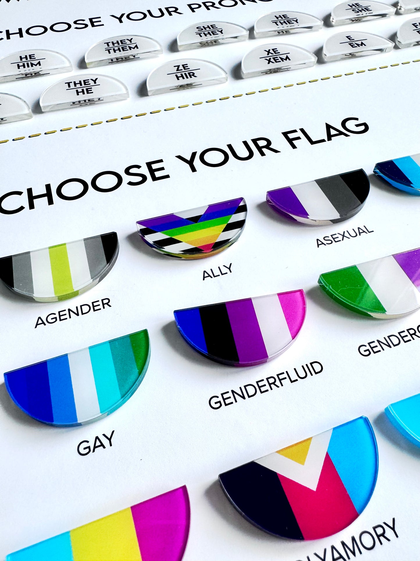 PrideNoun Pins - Pronouns