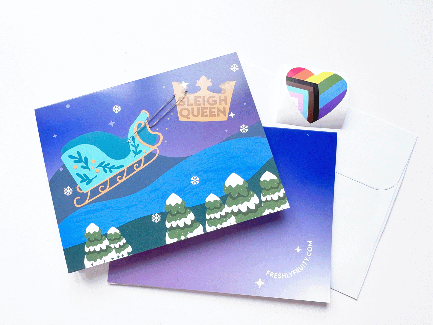 Sleigh Queen Greeting Card