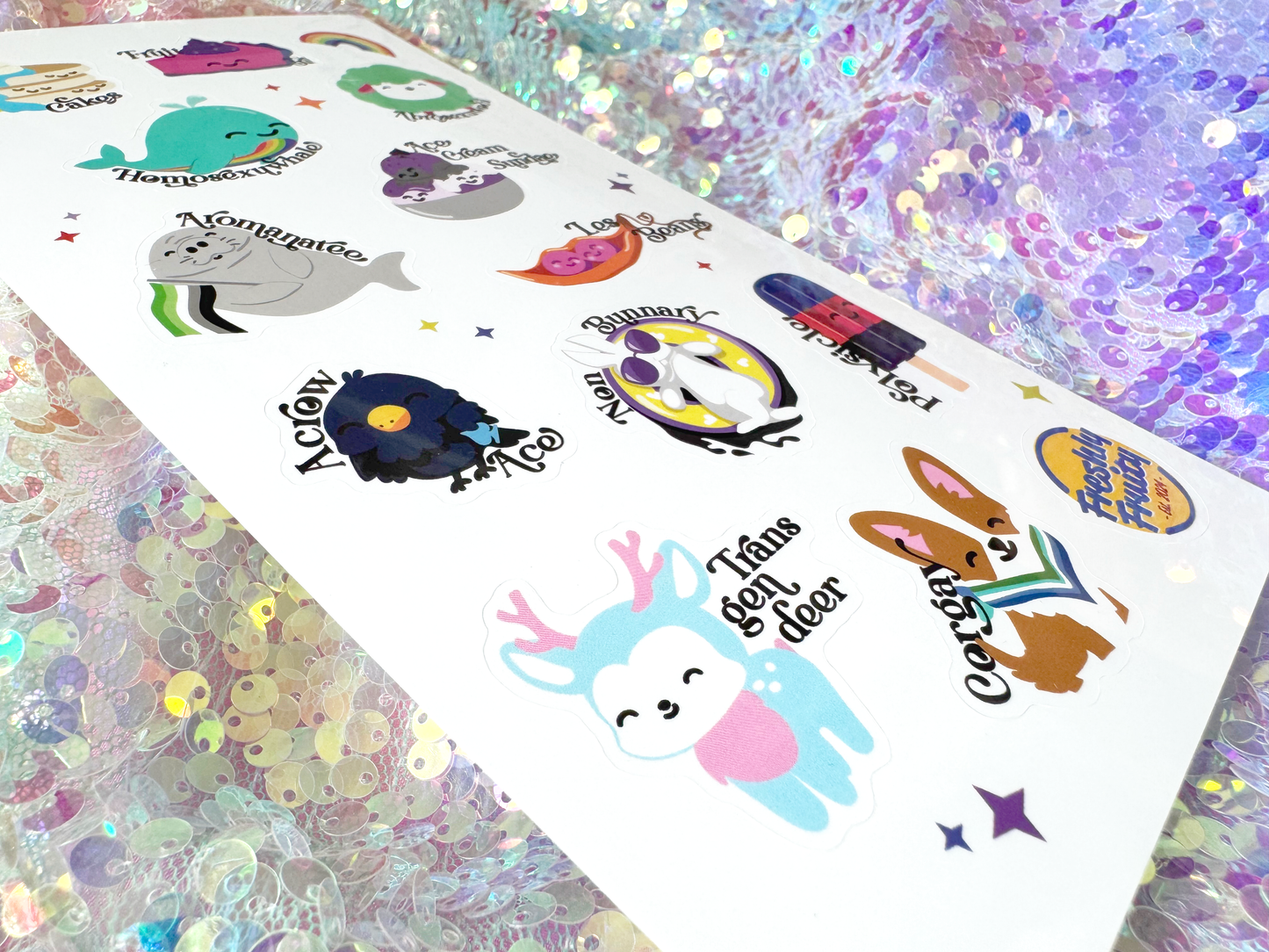 The Gang's All Here Vinyl Sticker Sheet