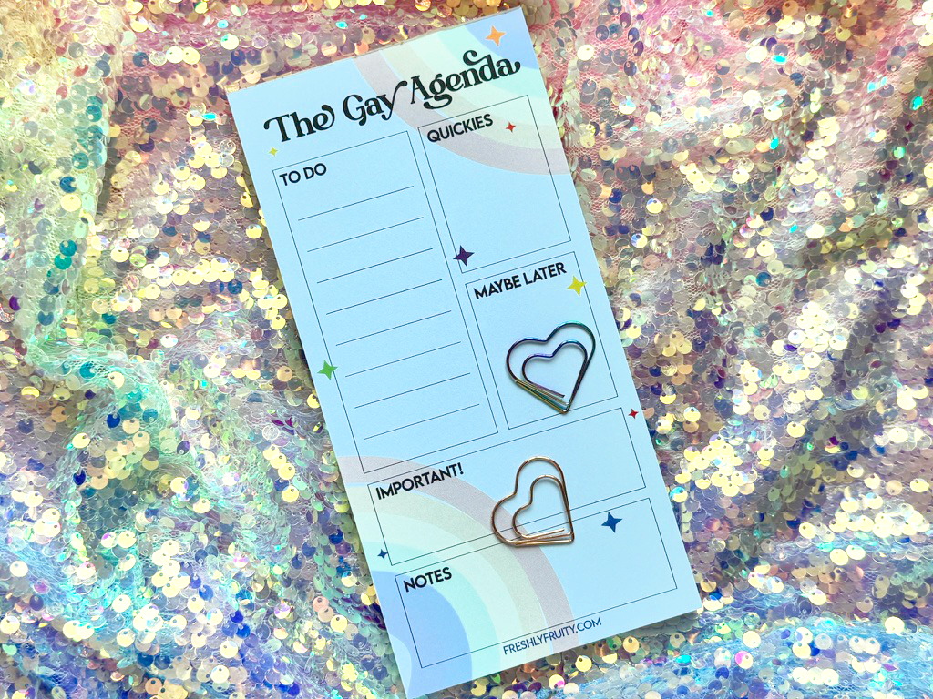 The Gay Agenda Notepad