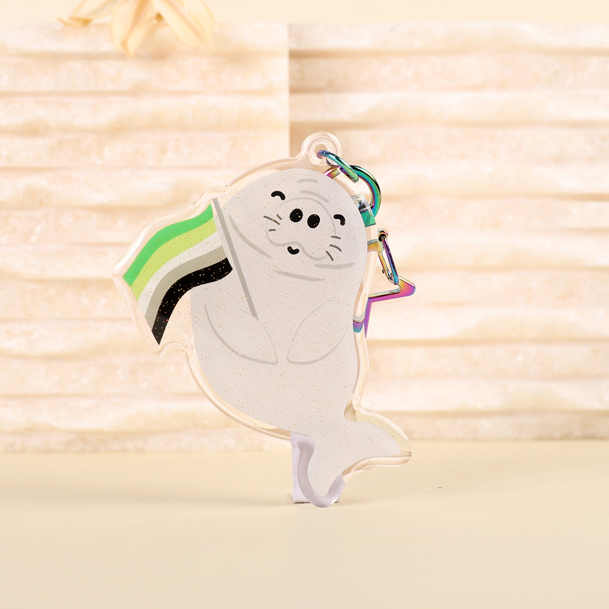 Aromanatee Aromantic Glitter Keychain