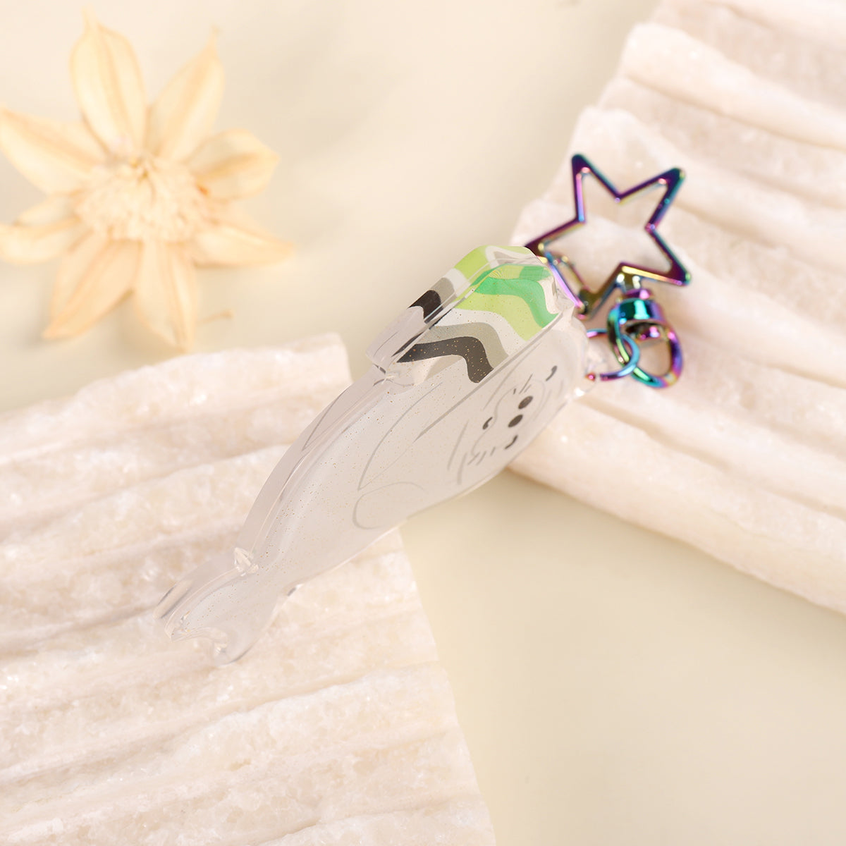 Aromanatee Aromantic Glitter Keychain