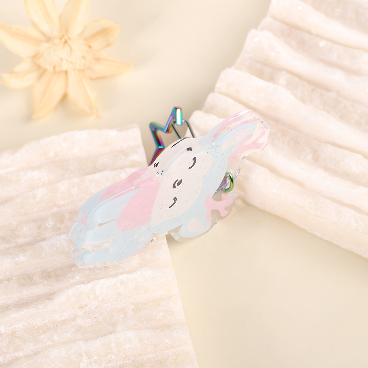 Transgendeer Transgender Pride Glitter Keychain