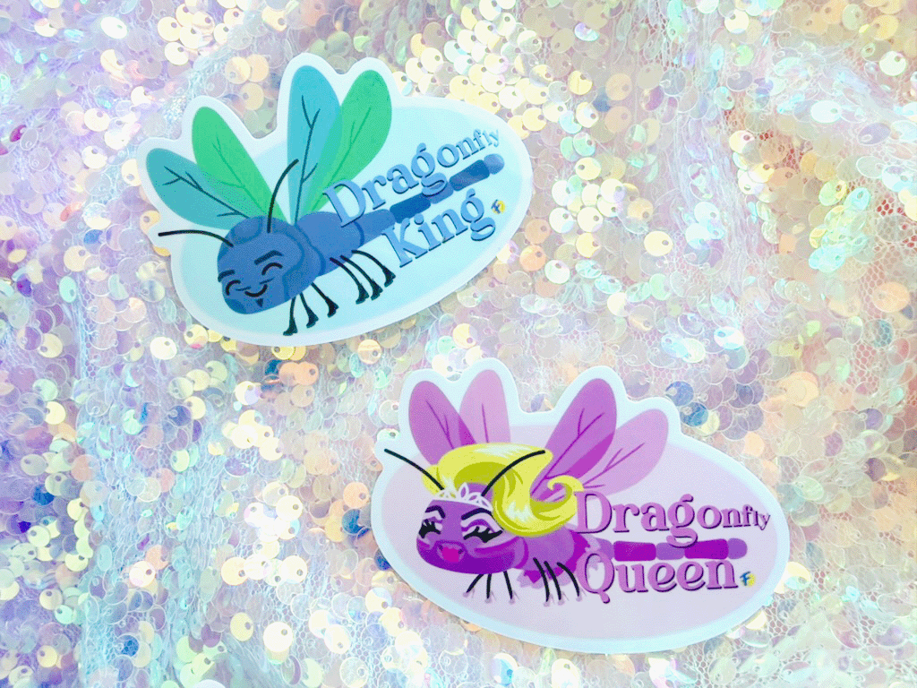 DRAGonfly King Vinyl Waterproof Sticker