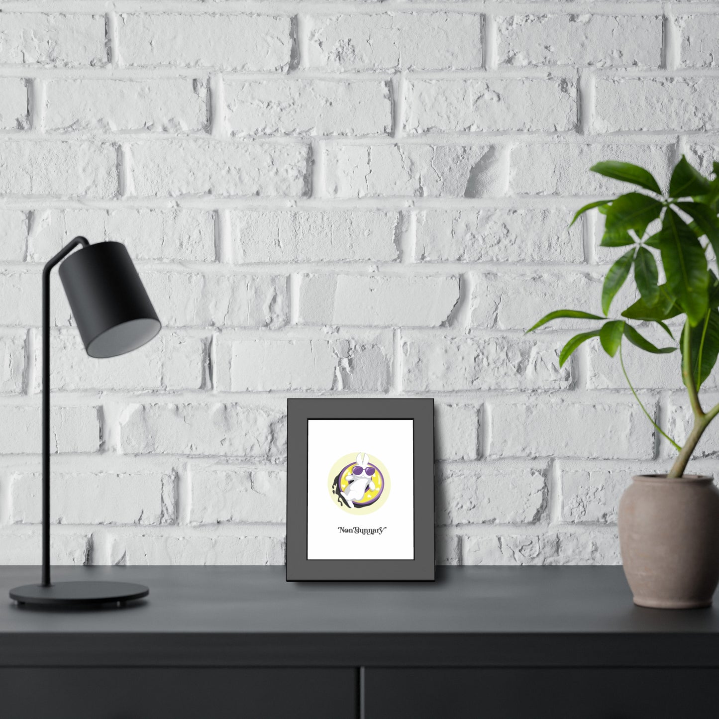 Non- Bunnary Non-Binary Pride Art Print