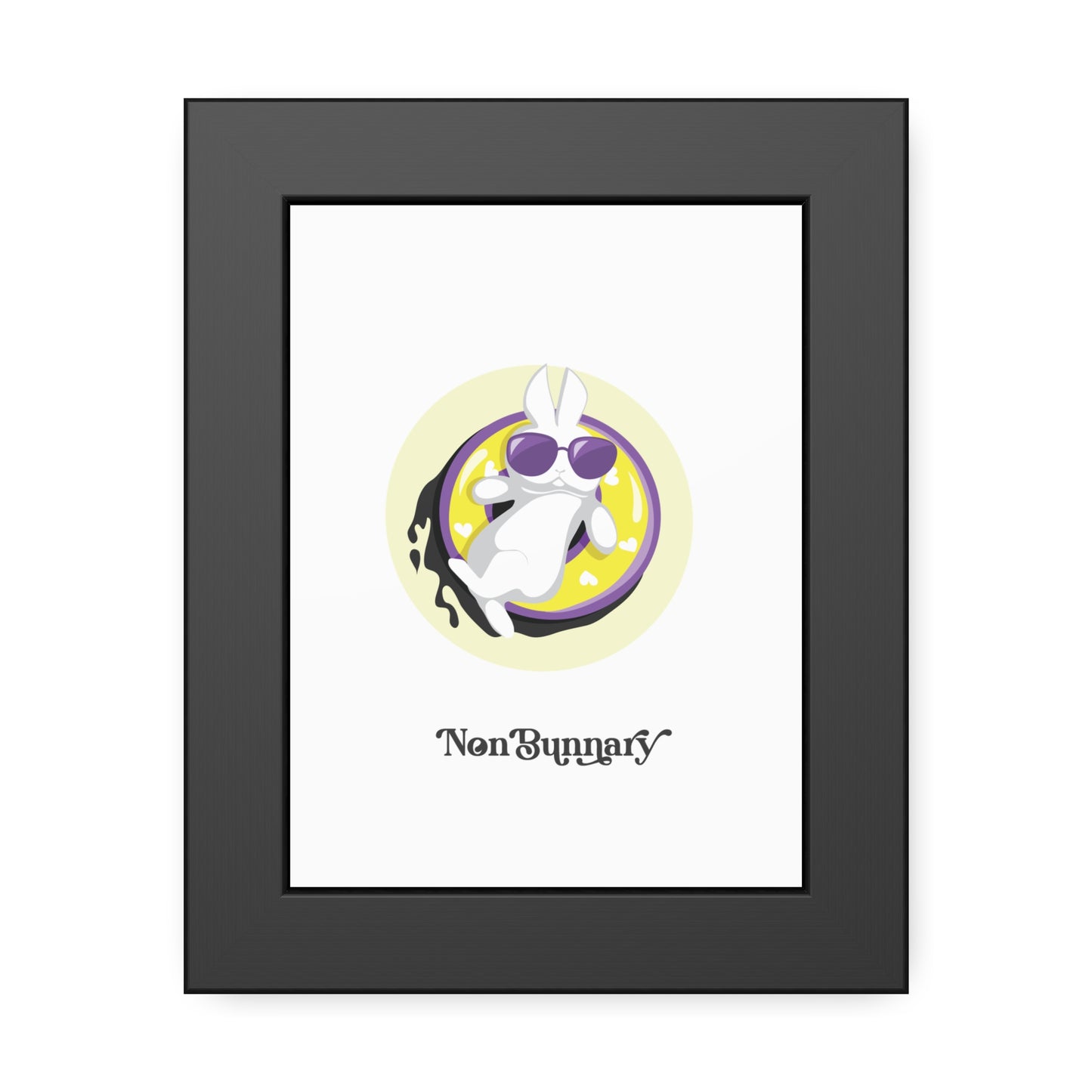 Non- Bunnary Non-Binary Pride Art Print