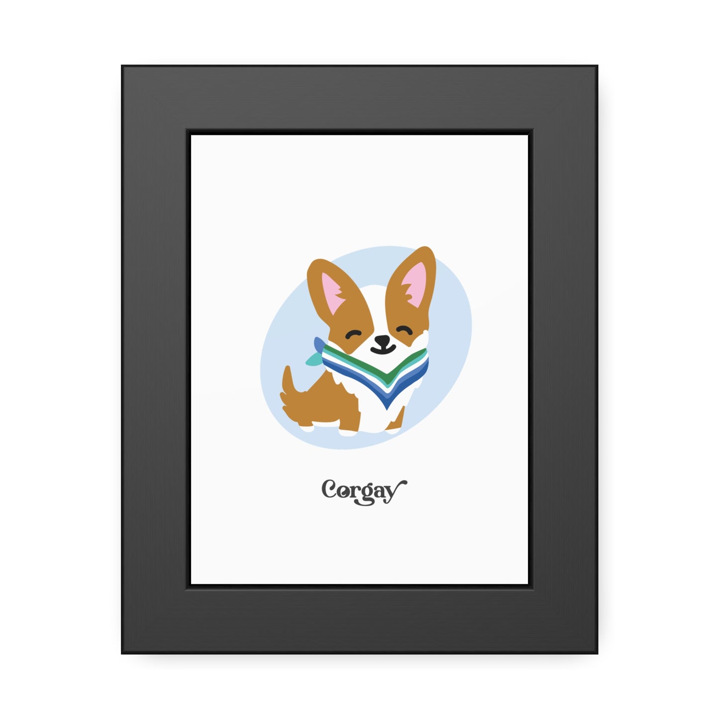 Corgay Gay Pride Art Print