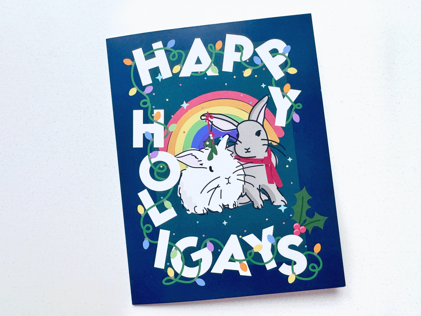 Happy Holigays Greeting Card