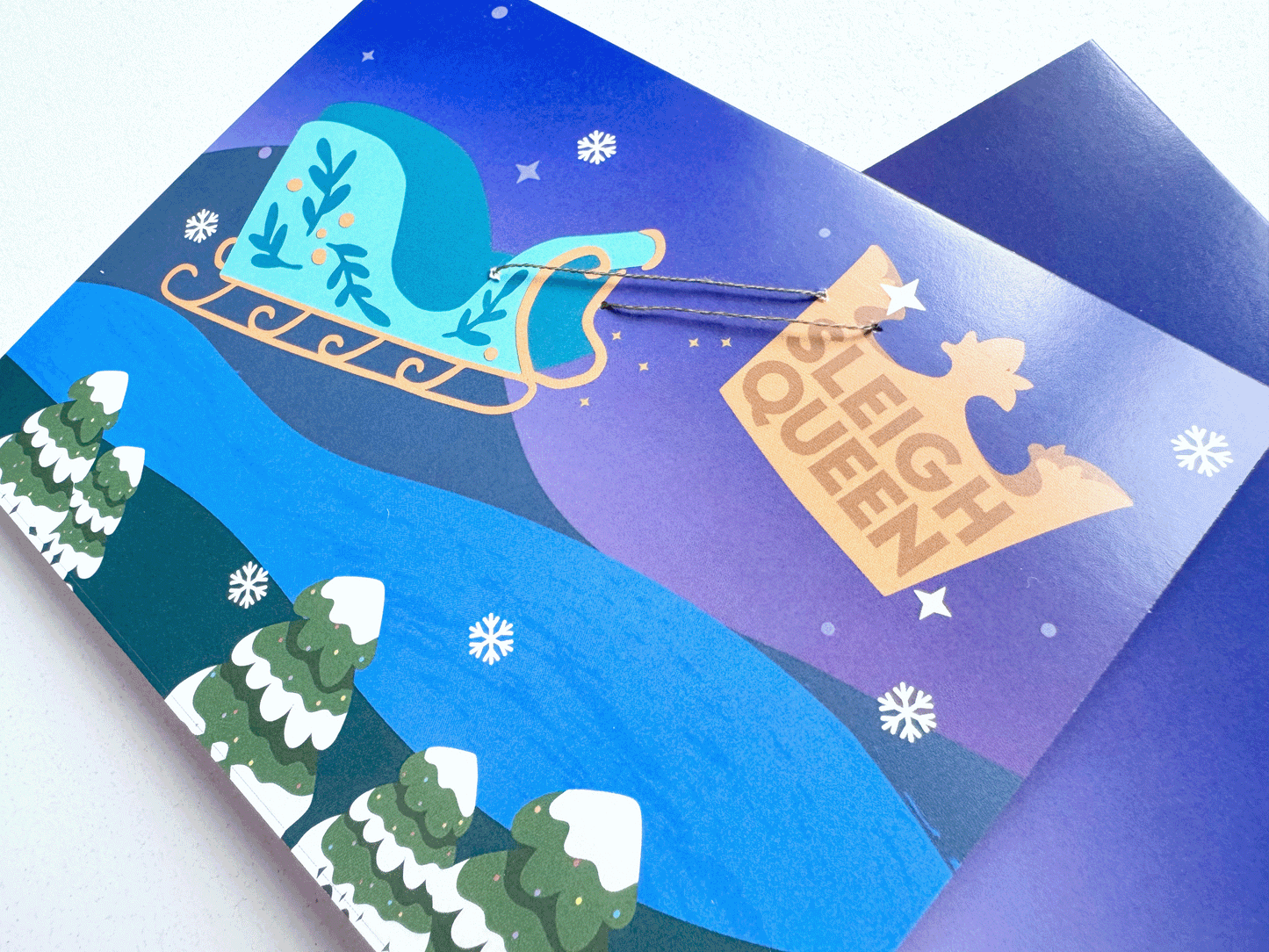 Sleigh Queen Greeting Card