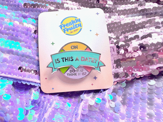 Is This A Date? Spinning Enamel Pin