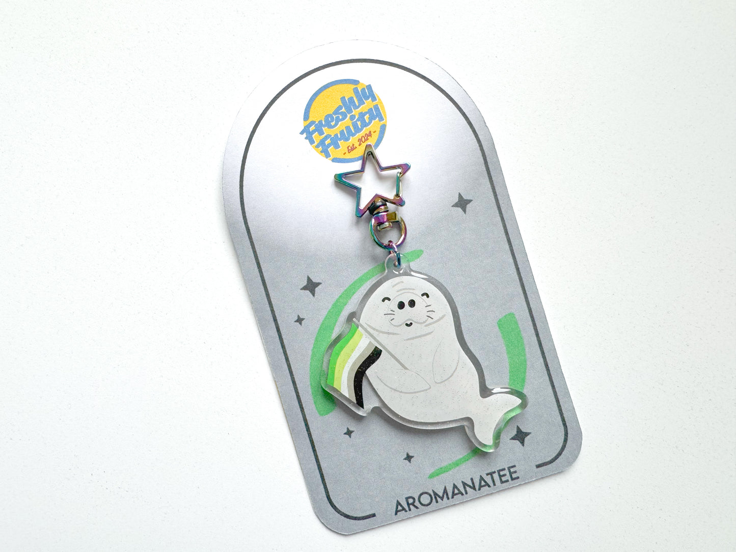 Aromanatee Aromantic Glitter Keychain