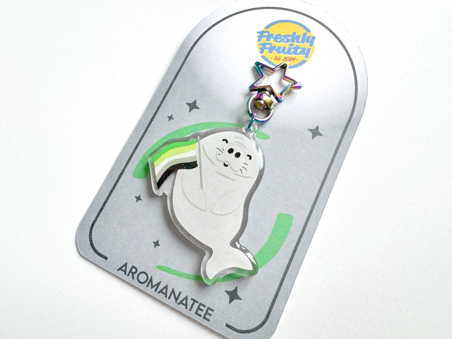 Aromanatee Aromantic Glitter Keychain