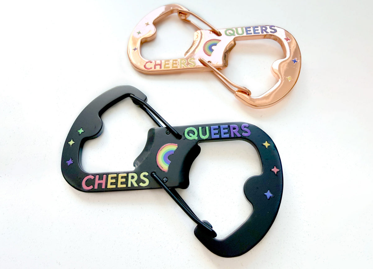 Cheers Queers Carabiner & Bottle Opener