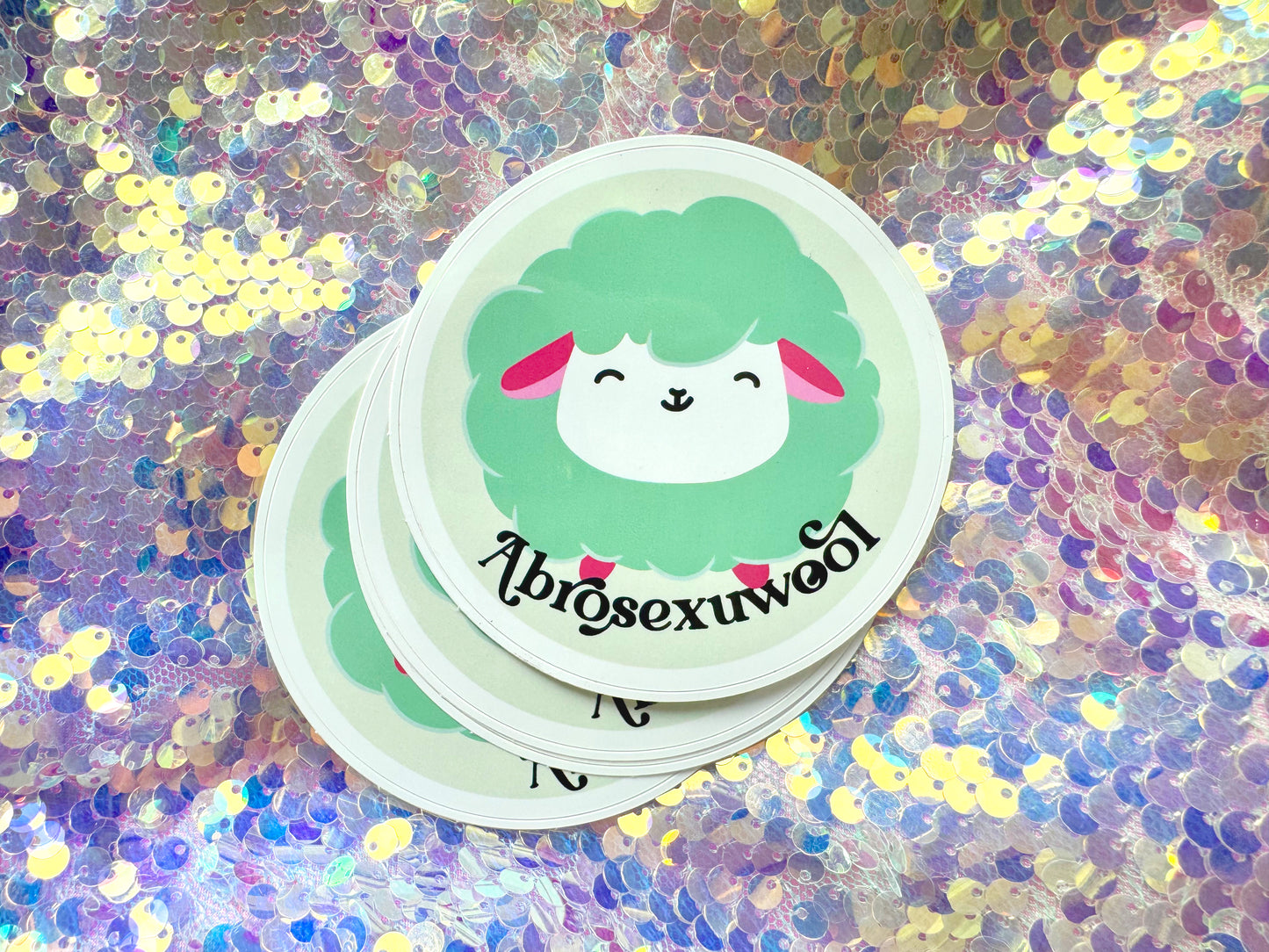 Abrosexuwool Abrosexual Pride Vinyl Waterproof Sticker