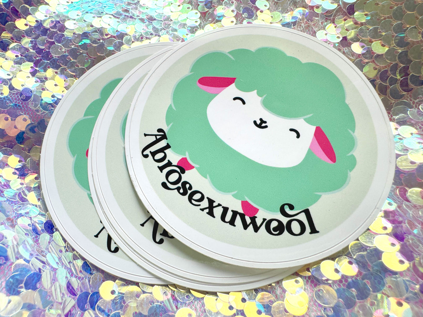 Abrosexuwool Abrosexual Pride Vinyl Waterproof Sticker