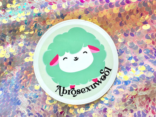 Abrosexuwool Abrosexual Pride Vinyl Waterproof Sticker