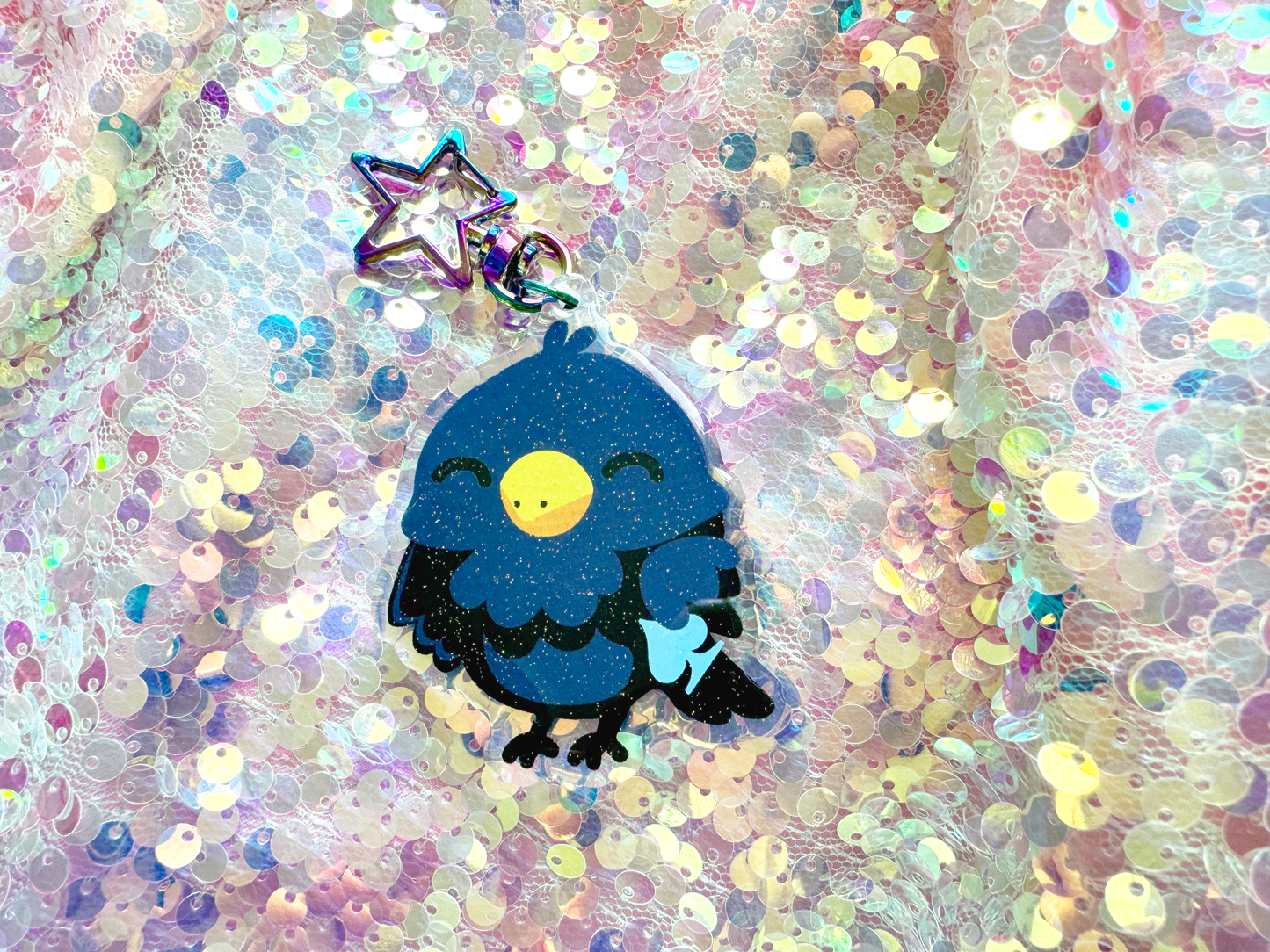 AcrowAce AroAce Pride Glitter Keychain